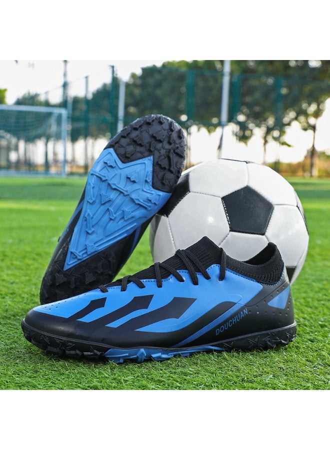AG Long Spike Football Shoes for Kids Men and Youth TF Sports Training Shoes