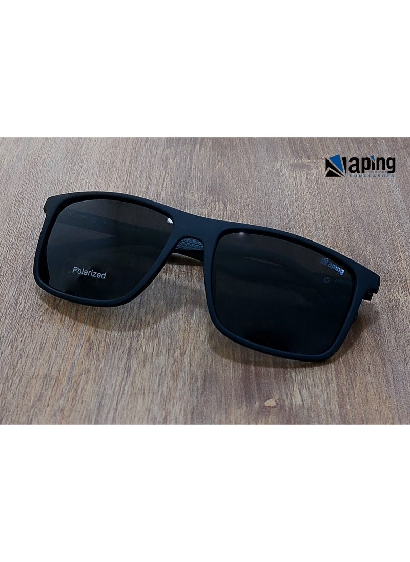 aping Aping Men's Fashion Stylish Rectangular Sunglasses  - Image 2