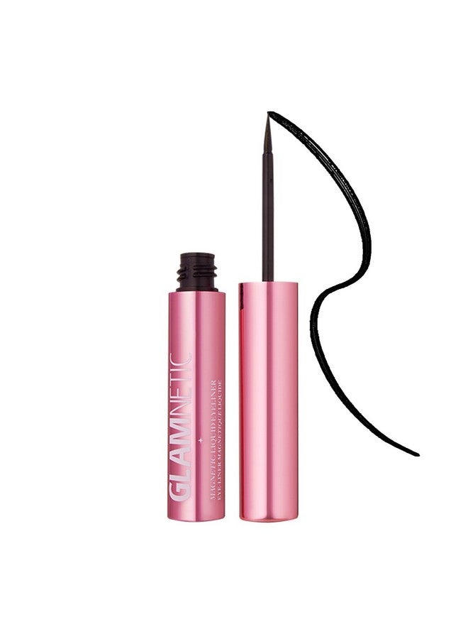 Glamnetic Magnetic Eyeliner, Liquid Black, for Eyelashes - Waterproof & Smudge Proof Liner | All-Day Hold for Magnetic Lashes, Quick-Drying, Paraben-Free 0.025 fl oz - Image 1