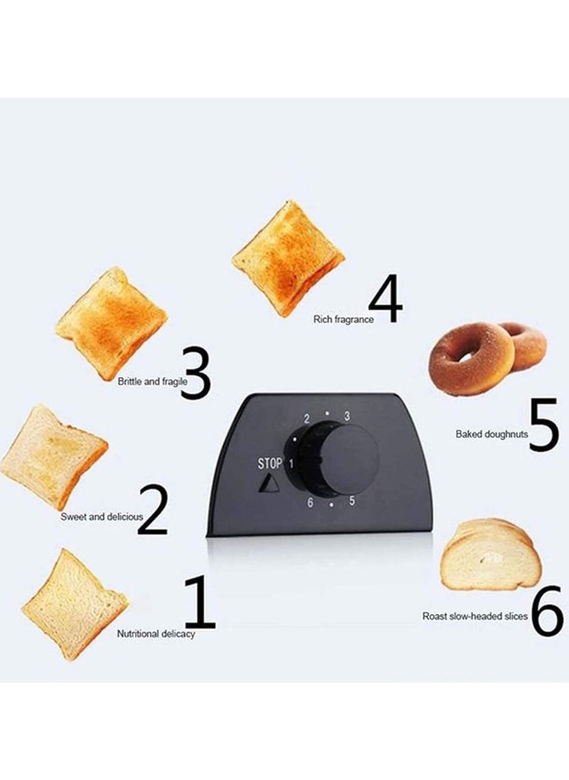 Generic Sonifer 2 Slice Stainless Steel Electric Toaster Extra Wide Slot 50/60Hz 600-700W for Waffle Making, Bread Toasting, Toast  - Image 5