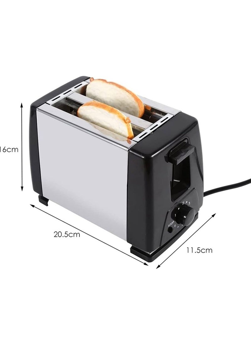 Generic Sonifer 2 Slice Stainless Steel Electric Toaster Extra Wide Slot 50/60Hz 600-700W for Waffle Making, Bread Toasting, Toast  - Image 4