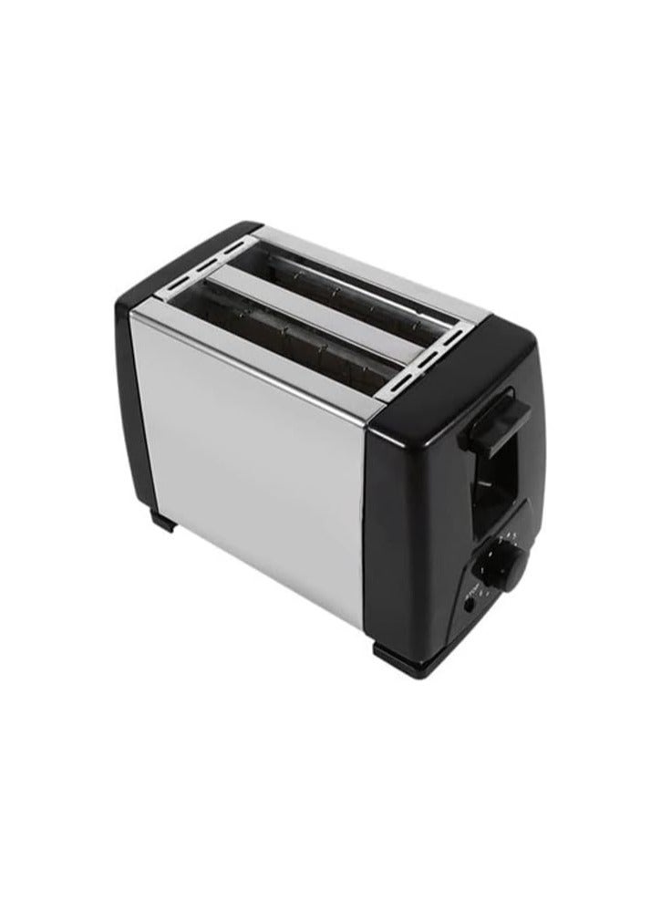 Toasty Electric Toaster 2 Slice Stainless Steel Extra Wide Slot 50/60Hz 600-700W for Waffle Making, Bread Toasting and Toast - Image 1