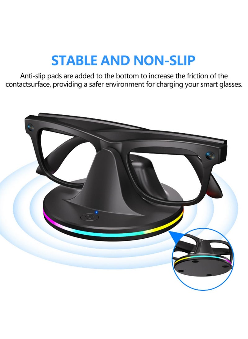 For Ray-Ban Meta Glasses Charger Stand Portable Travel Charger Station Type-C RGB Charging Stand With LED Indicator Accessories - Image 2