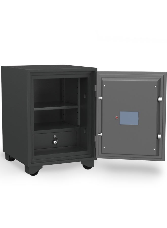 RIGID Fire Resistant Steel Safe with Digital & Key Lock, 100Kg  - Image 4
