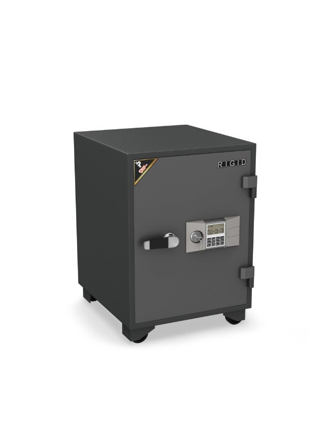 RIGID Fire Resistant Steel Safe with Digital & Key Lock, 100Kg  - Image 5