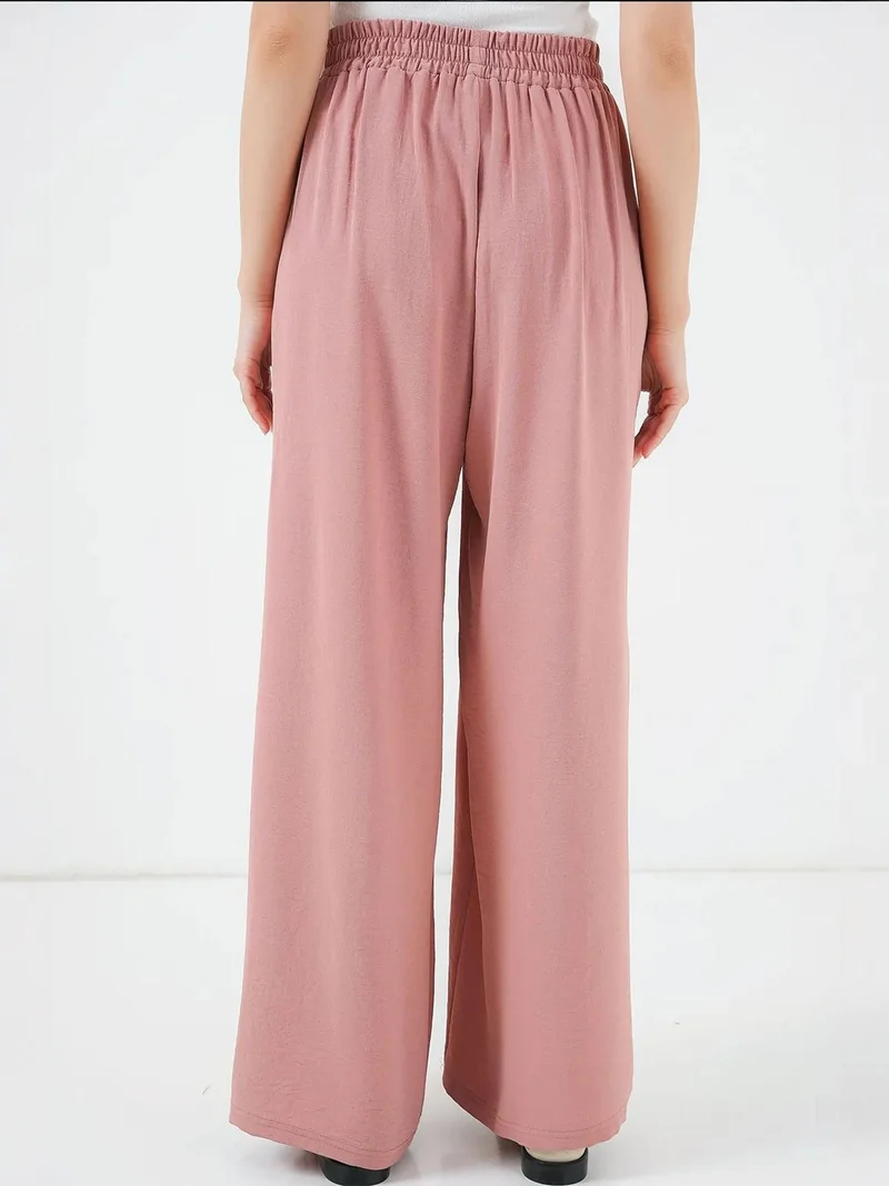 BIG DART BDART Pleated Wide Leg Crepe Pants