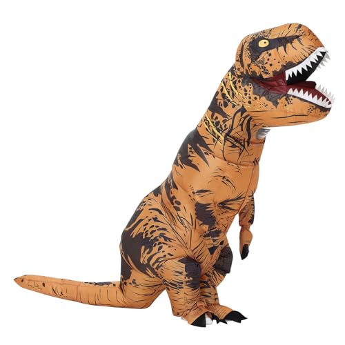 Servllcell Inflatable Dinosaur Costume for KidsHalloween Costumes T Rex Blow Up Costumes for Boys GirlsFunny Cosplay Party - Image 1