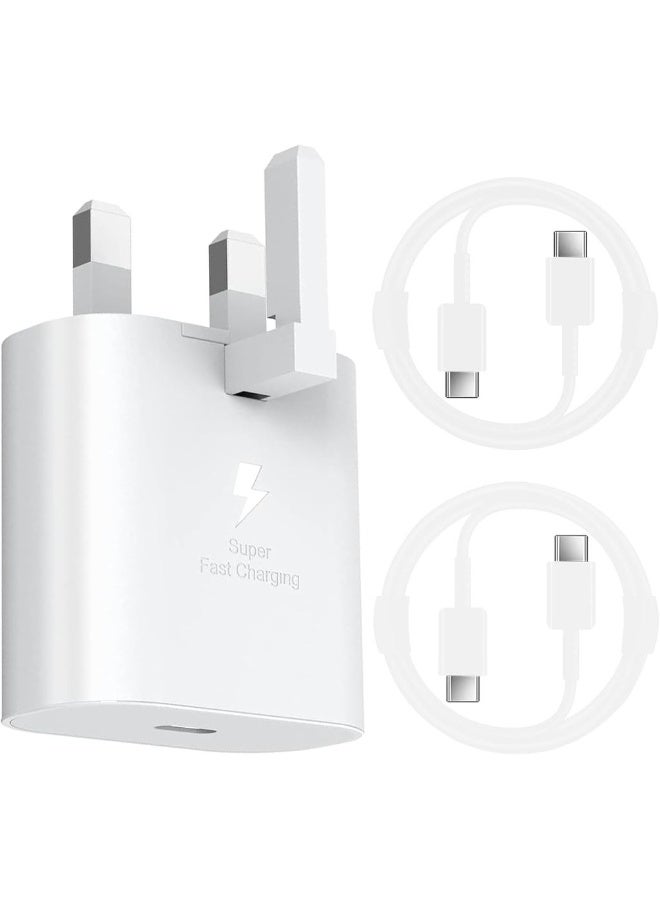 For 45w Fast Charger Type C Super Fast Charger 45W With 5FT USB-C Cable*2pcs Android Charger For Galaxy S23 Ultra/S23/S23+/S22/S22 Ultra/S22+/Note 10/20/S2 - Image 1