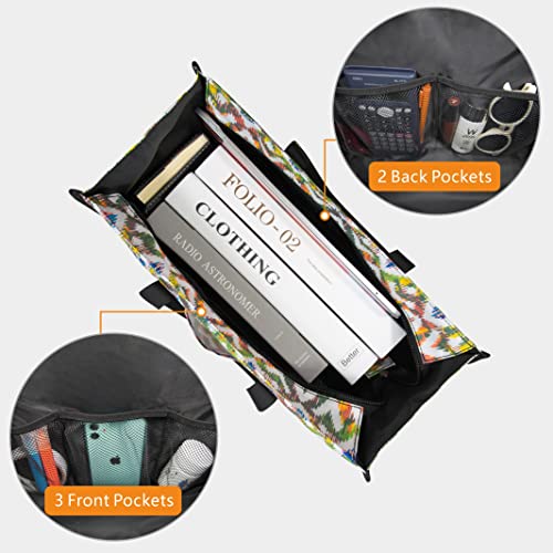 TOPDesign Utility Water Resistant Tote Bag for Women - 13 Exterior & Interior Pockets, Top Zipper Closure, Thick Bottom Support - Perfect Work Tote for Teachers, Nurses, Accountants, Professionals - Image 4