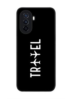 Stylizedd Rugged Black edge case for Huawei Nova Y70  Slim fit Soft Case Flexible Rubber Edges Anti Drop TPU Gel Thin Cover - Travel  - Image 1