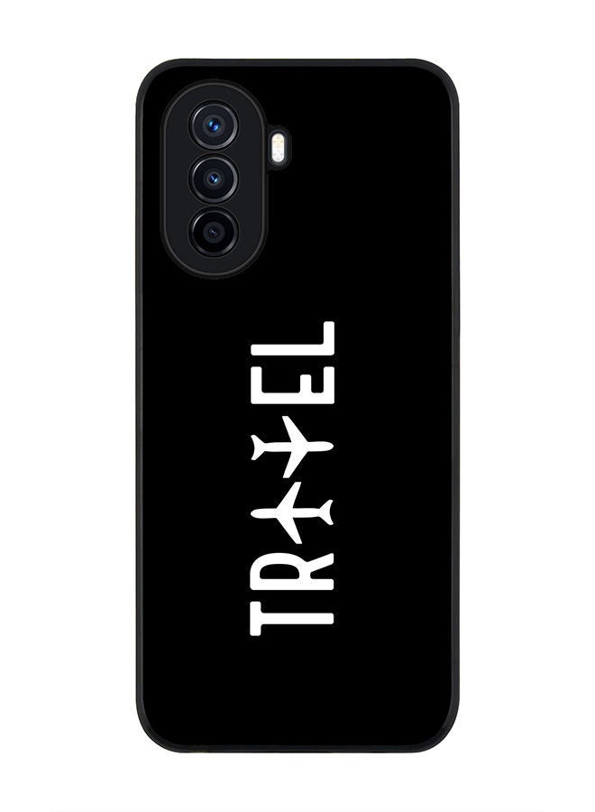 Stylizedd Rugged Black edge case for Huawei Nova Y70  Slim fit Soft Case Flexible Rubber Edges Anti Drop TPU Gel Thin Cover - Travel - Image 1