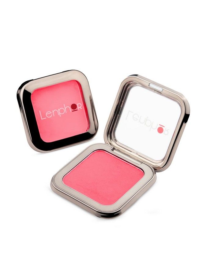 Lenphor Cheekylicious Blush For Face Makeup Smudge Proof Matte Finish Long Lasting Blusher For Face Makeup ; Professional Makeup ; Highlighter For Face Makeup ; Daily Makeup ; Coral Rush 03 - Image 1