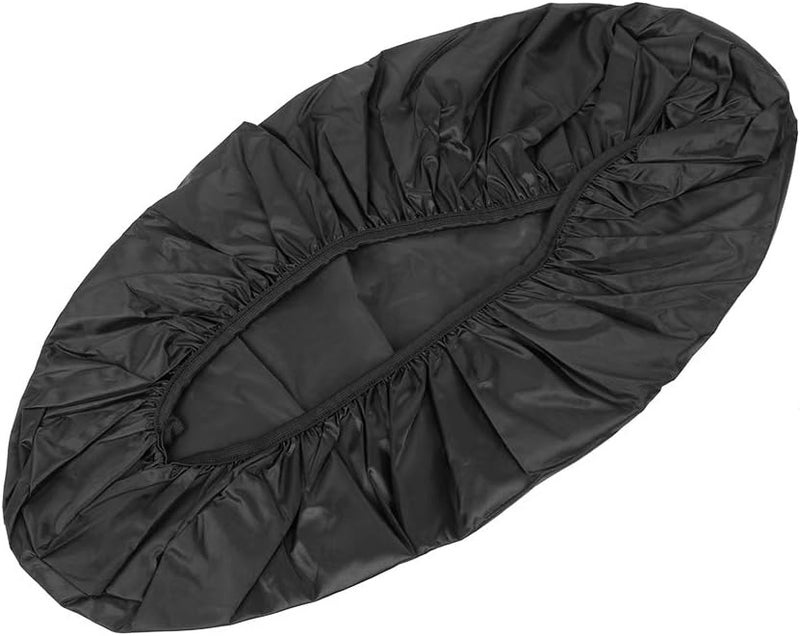 F FIERCE CYCLE Motorcycle Rain Seat Cover Universal Seat Protector Cover Black M - Image 3