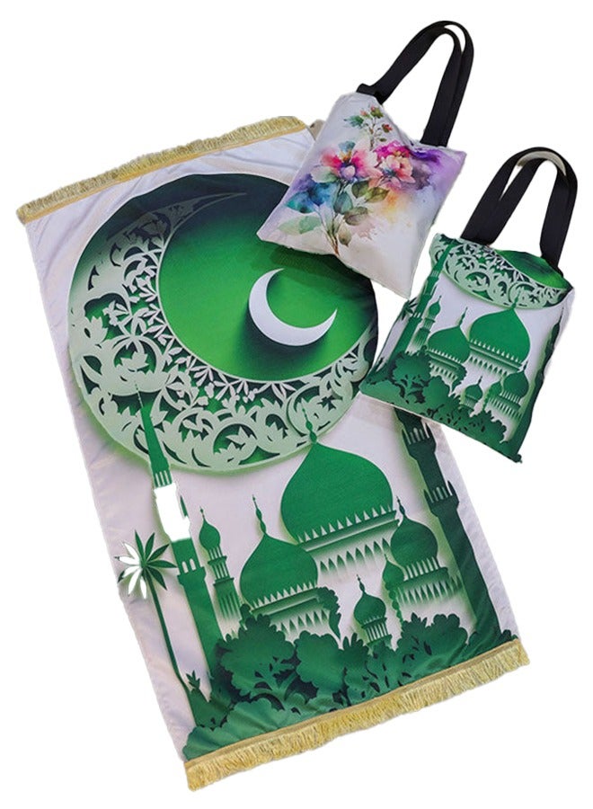 Zmurud Prayer Rug + Tote Bag (Printed) 