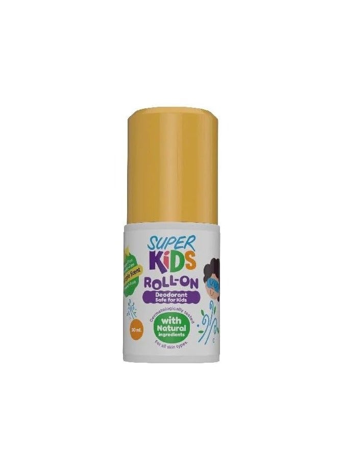 SUPER KIDS Children's deodorant roll-on, pineapple scent, 30 ml - Image 1