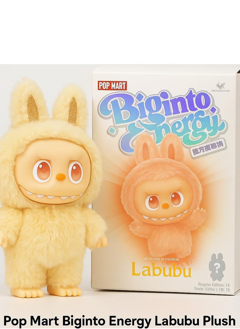 POP MART Pop Mart Biginto Energy Labubu Plush Vinyl Toy – Collectible Surprise Box (1 Random Figure) 
