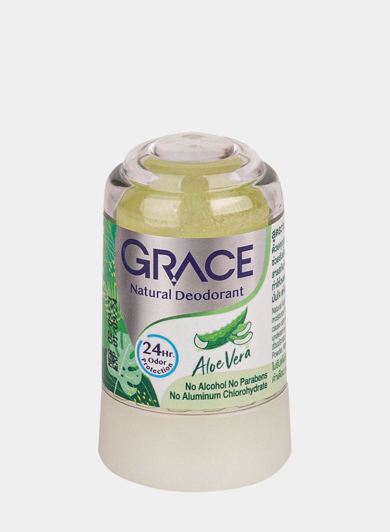 Grace Natural Deodorant Aloe Vera 24 Hr Protection - 70 g - Image 1