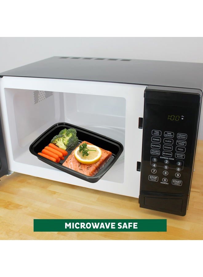 Freshware Compartment with Lids, Food Storage Containers Bento Box 28 oz YH-1X15B - Image 3