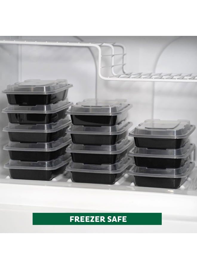 Freshware Compartment with Lids, Food Storage Containers Bento Box 28 oz YH-1X15B - Image 5