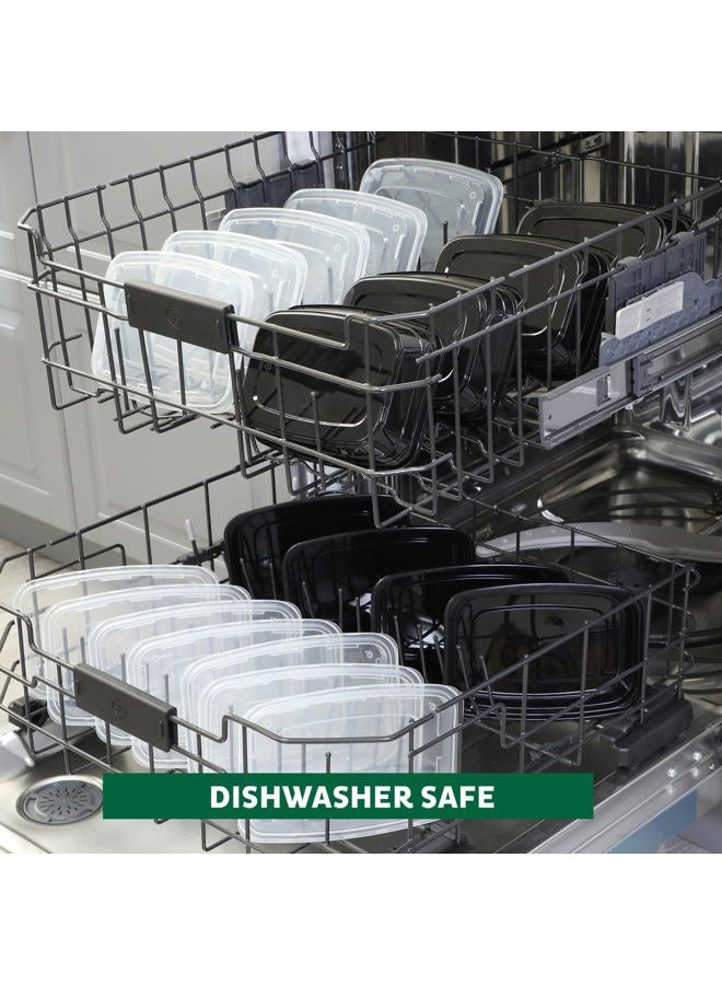 Freshware Compartment with Lids, Food Storage Containers Bento Box 28 oz YH-1X15B - Image 4