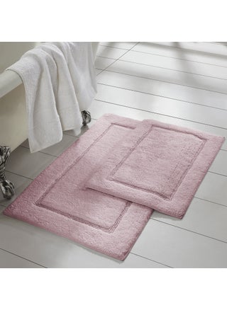 Modern Threads 2Pack Solid Loop with NonSlip Backing Bath Mat Set 17inch by 24inch  21inch by 34inch Dusty Rose - pzsku/Z307465F332C0B3686D29Z/45/1749490556/b84f4fea-7201-4bbf-95b6-2e3eb70e6184