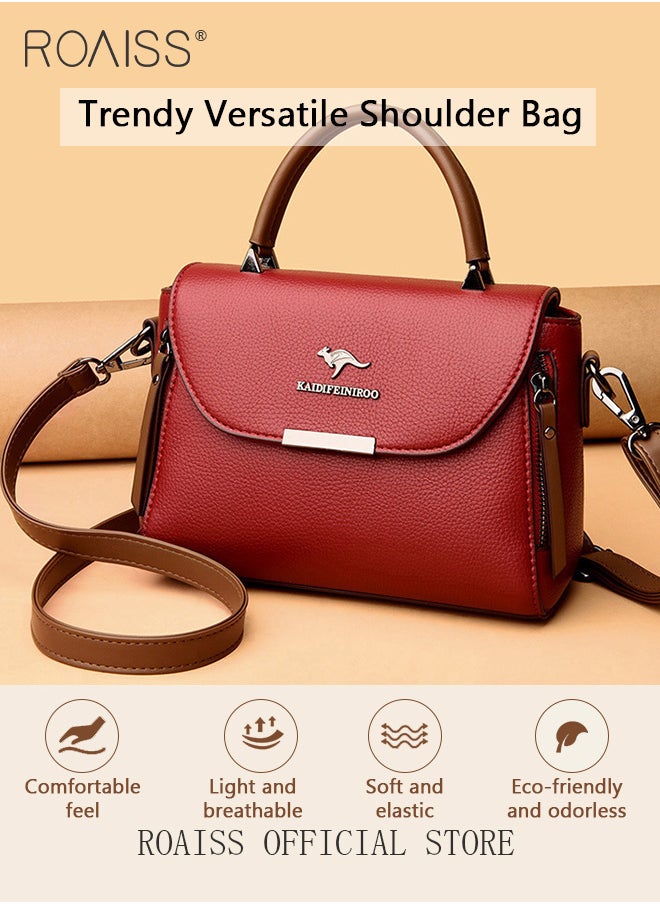 roaiss Women Shoulder Crossbody Bag Large Capacity Compact and Exquisite Women Handbag  - Image 1