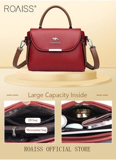 roaiss Women Shoulder Crossbody Bag Large Capacity Compact and Exquisite Women Handbag  - Image 4