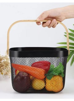 ALMUFARREJ Fruit and vegetable storage basket Black  - Image 3