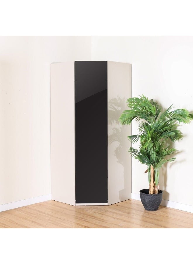 DANUBE HOME Defne Corner Wardrobe Sturdy Closet Clothes Storage Cupboard Modern Design Space Saving Door Cabinet For Bedroom  - Image 2