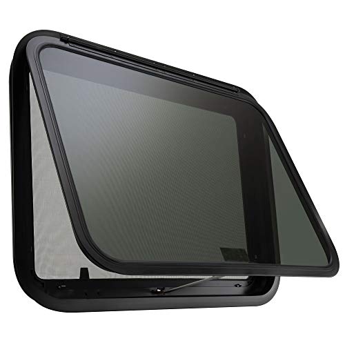 RecPro RV Exit Window 30" W x 22" H Optional Trim | RV Window Replacement (with Trim Ring) | Made in USA - Image 1