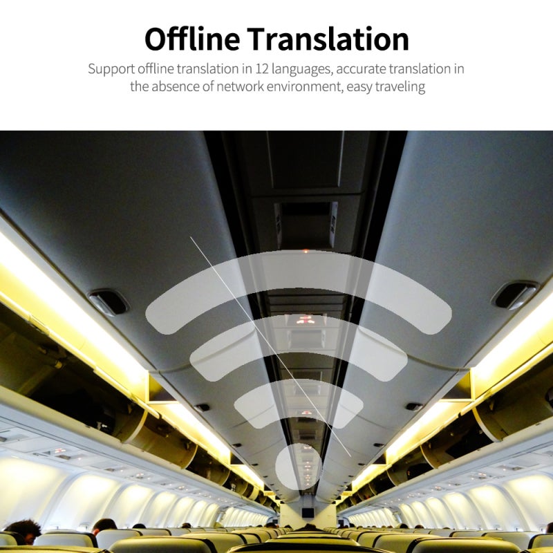 Portable Translator: Black Aluminum Alloy Shell, 107 Online Languages, 12 Offline Languages - MTK6580 Chip Powered, 43 Photo Translation Languages for International Travelers & Global Communicators - Image 4