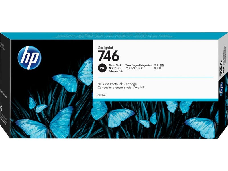HP 746 300-ml Photo Black DesignJet Ink Cartridge Photo Black