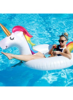 FindUWill FindUWill 2 Pack 42'' Inflatable Pool Floats Flamingo Unicorn Swim Tube Rings with 2Pcs Beach Balls, Beach Floaties, Swimming Toys, Lake and Beach Floaty Summer Toy, Pool Raft Lounge for Adults Kids  - Image 3
