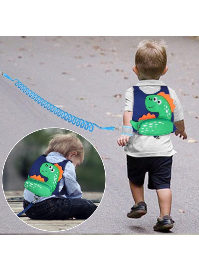 3 in 1 Toddler Harness Leash+Anti Lost Wrist Link,  Cute Dinosaur Child Harness Tether, Kids Walking Wristband Assistant Strap Belt for Parent Boys Outdoor - Image 5