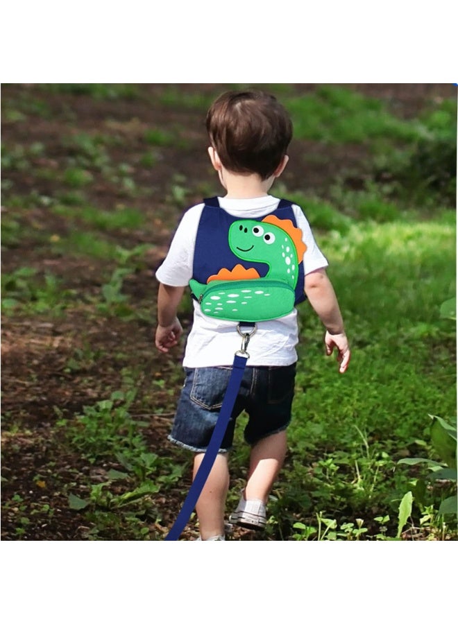 3 in 1 Toddler Harness Leash+Anti Lost Wrist Link,  Cute Dinosaur Child Harness Tether, Kids Walking Wristband Assistant Strap Belt for Parent Boys Outdoor - Image 4