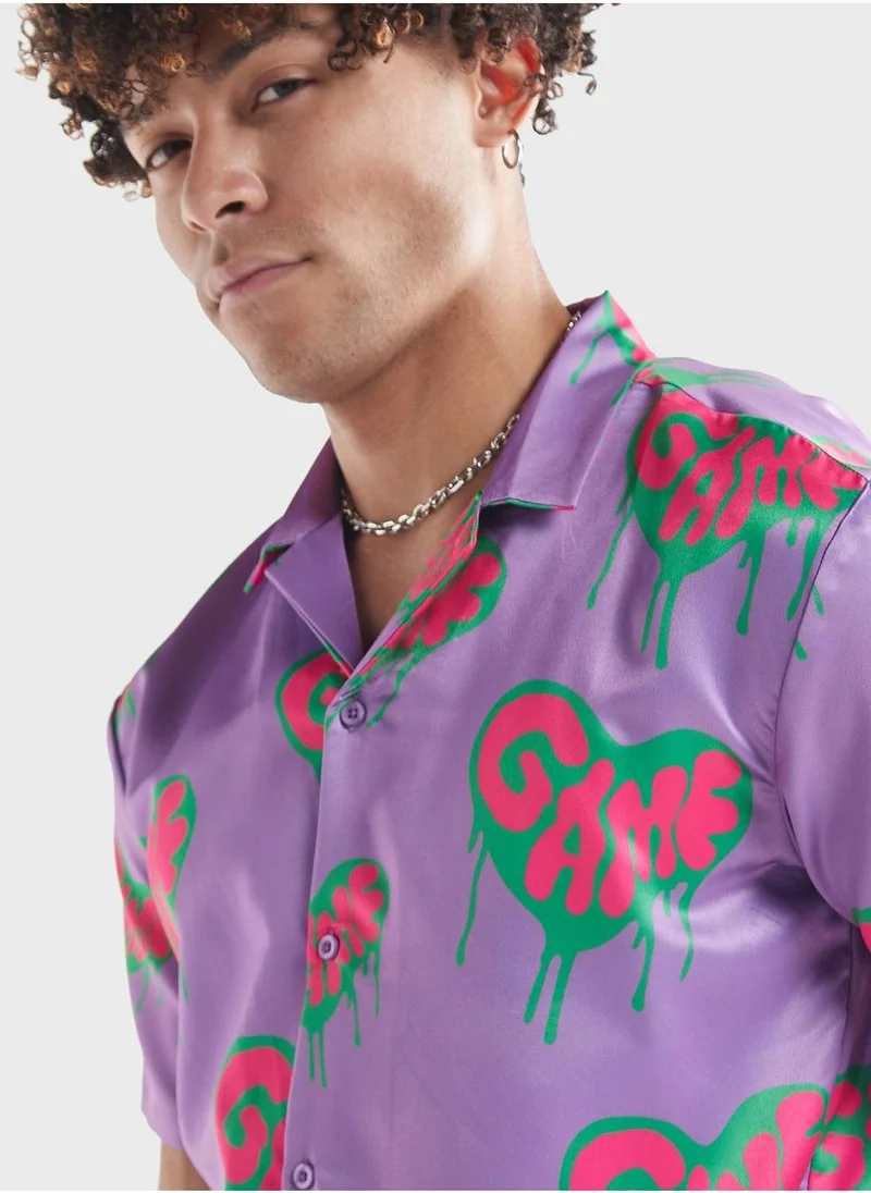 Splash FAV Slogan Regular Fit Shirt