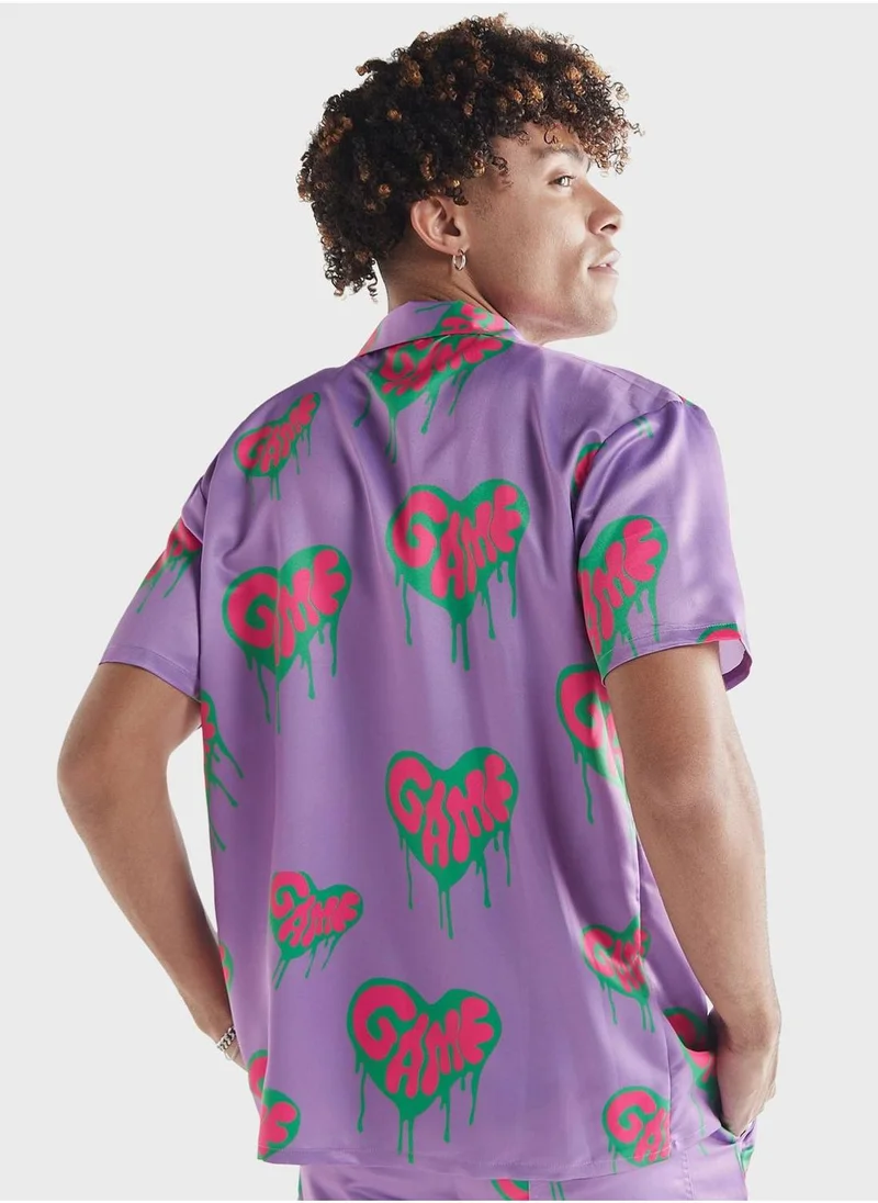 Splash FAV Slogan Regular Fit Shirt
