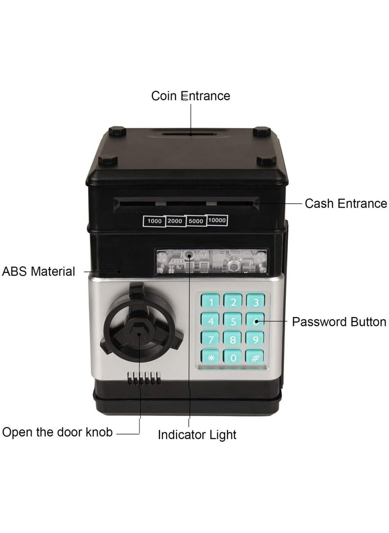 Prime بنك إلكتروني، ماكينة صراف آلي صغيرة، صندوق نقود لحفظ العملات للأطفال، صندوق آمن كرتوني، هدايا مثالية للأولاد والبنات - Image 3