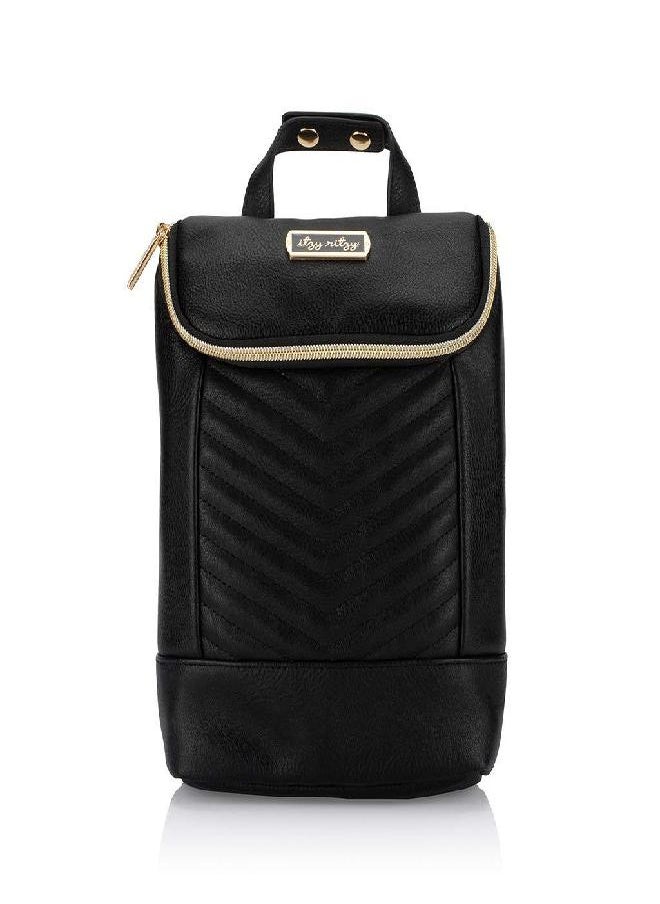 Itzy Ritzy Itzy Ritzy Insulated Bottle Bag - Keeps Bottles Warm or Cool - Holds 3 Bottles and Features Interior Pocket for Ice Pack (Not Included), Jetsetter  - Image 5