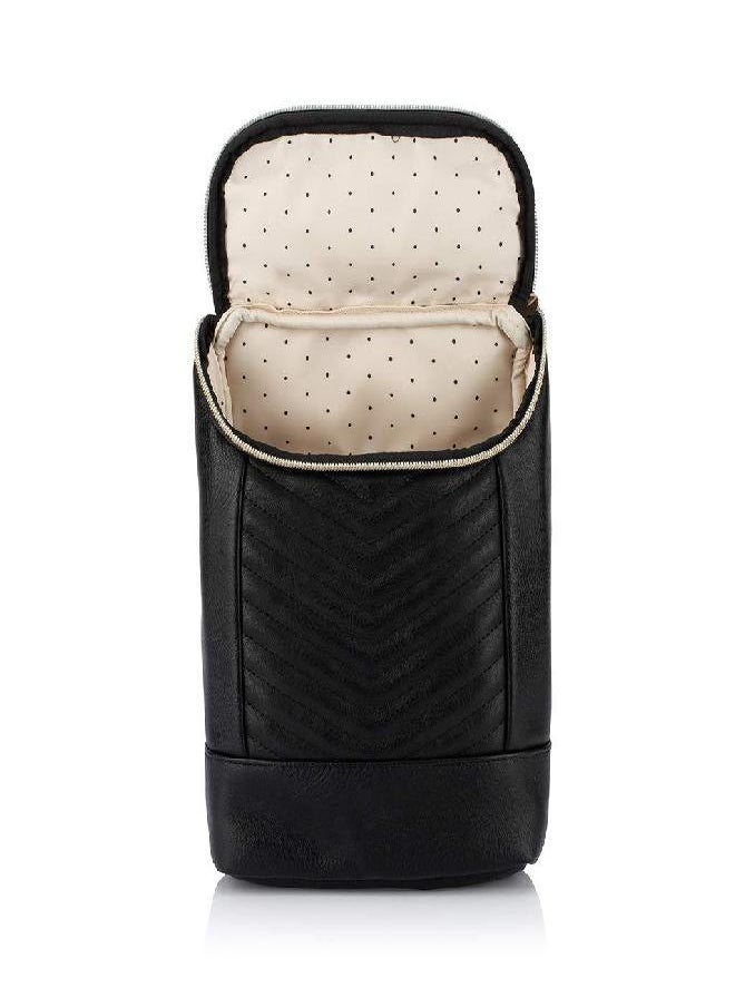 Itzy Ritzy Itzy Ritzy Insulated Bottle Bag - Keeps Bottles Warm or Cool - Holds 3 Bottles and Features Interior Pocket for Ice Pack (Not Included), Jetsetter  - Image 2