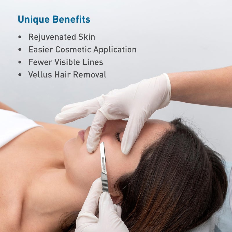 BodyMed شفرات ديرما بلانينغ BodyMed #14 من الفولاذ الكربوني، 100 قطعة - معقمة للإجراءات الجراحية، والعناية بالبشرة، وطب الأقدام مع شفرة مستقيمة للمختصين في التجميل - Image 2