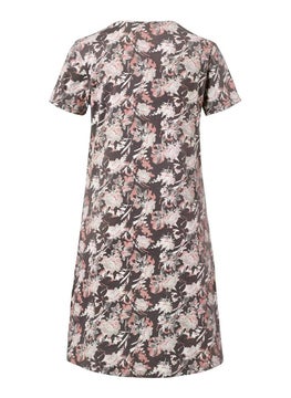 Tchibo Women Floral Print Night Gown, Taupe Combo  - Image 4