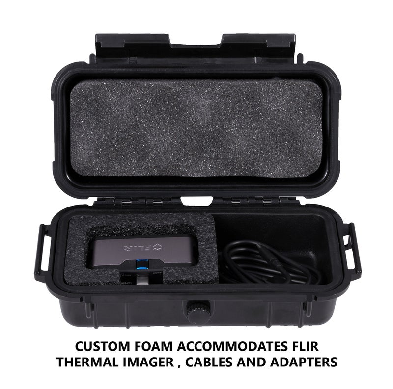 CASEMATIX حافظة كاميرا حرارية CASEMATIX متوافقة مع FLIR One Pro وكاميرات التصوير الحراري Gen 3 Topdon Tc002C Fluke TC01B TC01A لأجهزة IOS وAndroid، حافظة مقاومة للماء تناسب أيضًا الكابلات - Image 2