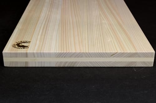 Yoshihiro Hinoki Cypress Anti-Twist Core Cutting Board, Japanese Hinoki Wood, Knife Friendly, Professional Grade (X-Large) - Image 3