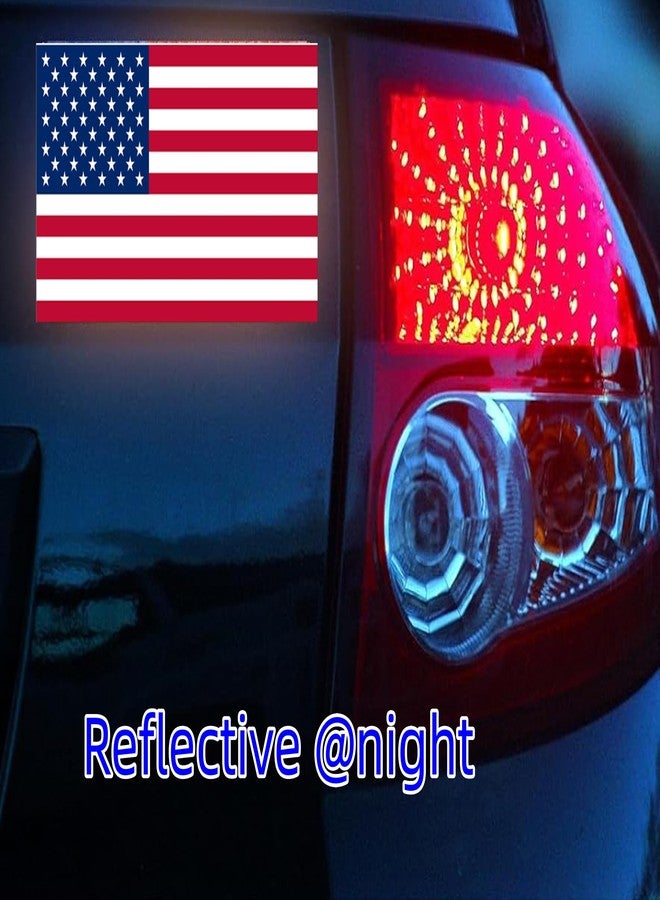 U ANNPER Reflective American Flag Stickers - 3-Pack, 5x3 Inches - Durable & Waterproof Decals for Vehicles & Personal Items，Car Bumper/Truck/Motorcycle/Helmet/Laptop/Window/Water Bottle/Mail Box - Image 4