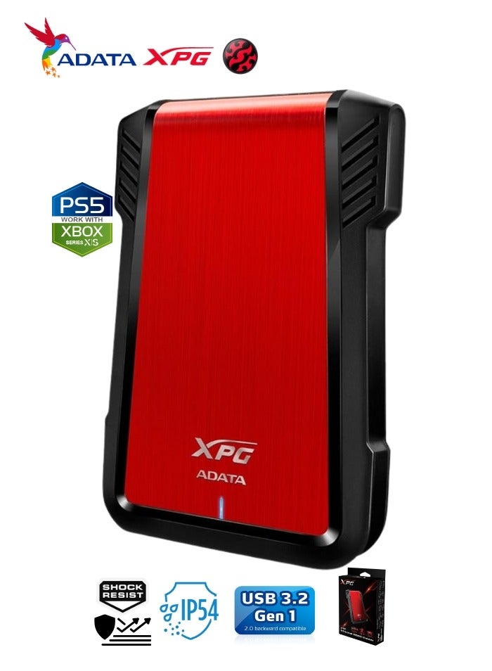 ADATA XPG EX500 External Enclosure for HDD and SSD | Compatible with PS5 XBOX | Water Dust Resistance 2.5"