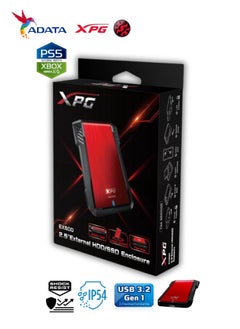 أداتا حاوية خارجية XPG EX500 لمحرك الأقراص الثابتة ومحرك الأقراص SSD | متوافق مع PS5 XBOX | مقاومة الماء والغبار 2.5"  - Image 2