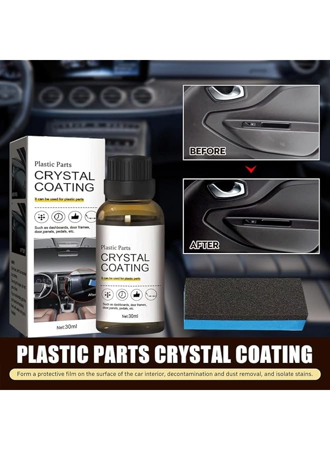 2Pcs Crystal Coating For Automotive Plastic Parts - Long-Lasting Restorer And Refresher Agent For Car - Image 4