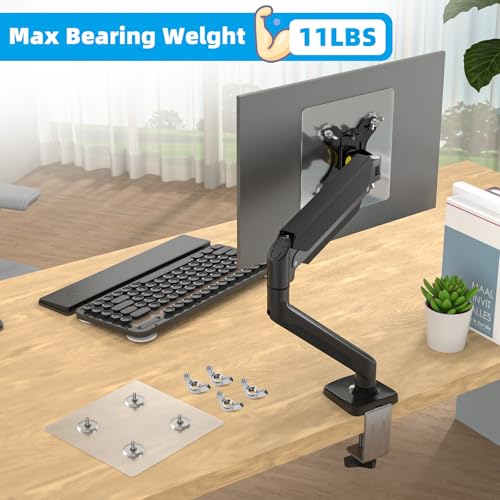 WEARSON Non VESA Monitor Mount Adapter - 100x100 mm VESA Adaptor Mount for Monitor Without Holes for 24,27,32 inch Flat Panel Monitors Load Capacity 11-22lbs - Image 2