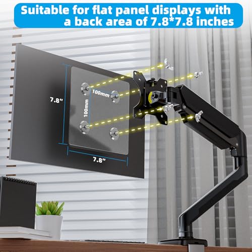 WEARSON Non VESA Monitor Mount Adapter - 100x100 mm VESA Adaptor Mount for Monitor Without Holes for 24,27,32 inch Flat Panel Monitors Load Capacity 11-22lbs - Image 4